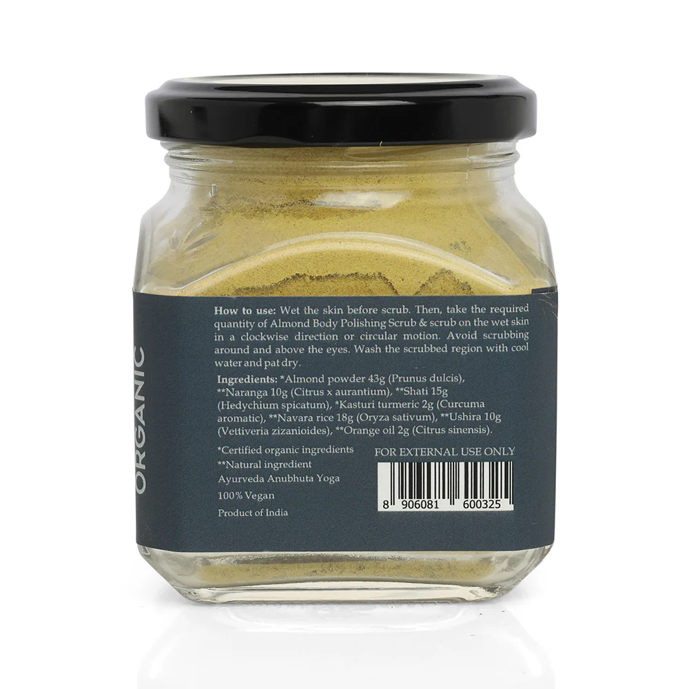 Almond Body Polishing Scrub Jar - 100 gm - Image 5