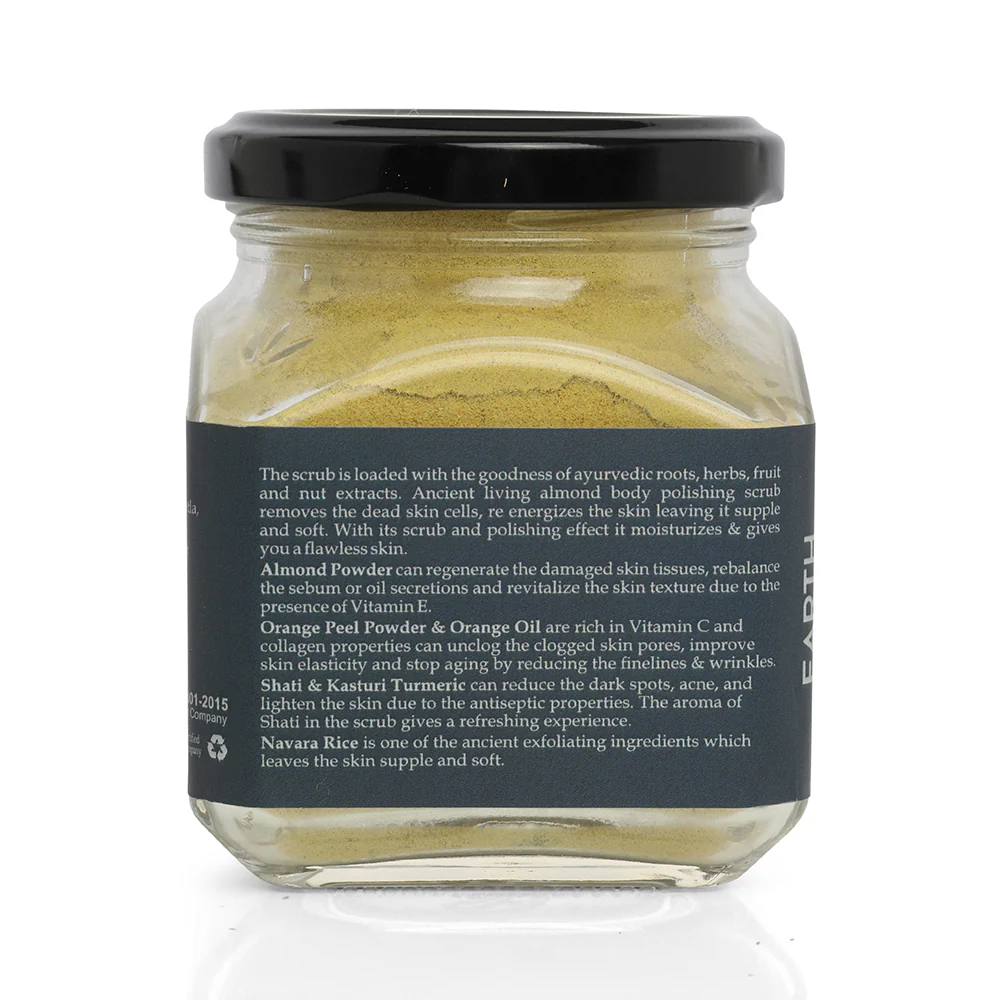 Almond Body Polishing Scrub Jar - 100 gm - Image 6