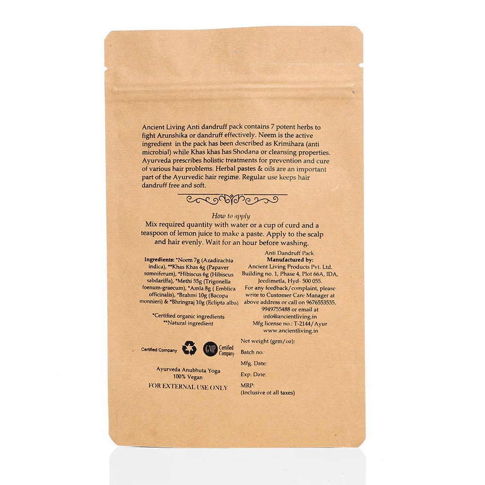 Ancient Living Anti Dandruff Pack - 100 gm - Image 4