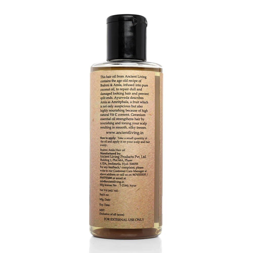 Ancient Living Brahmi & Amla Hair Oil - 200 ml - Image 4