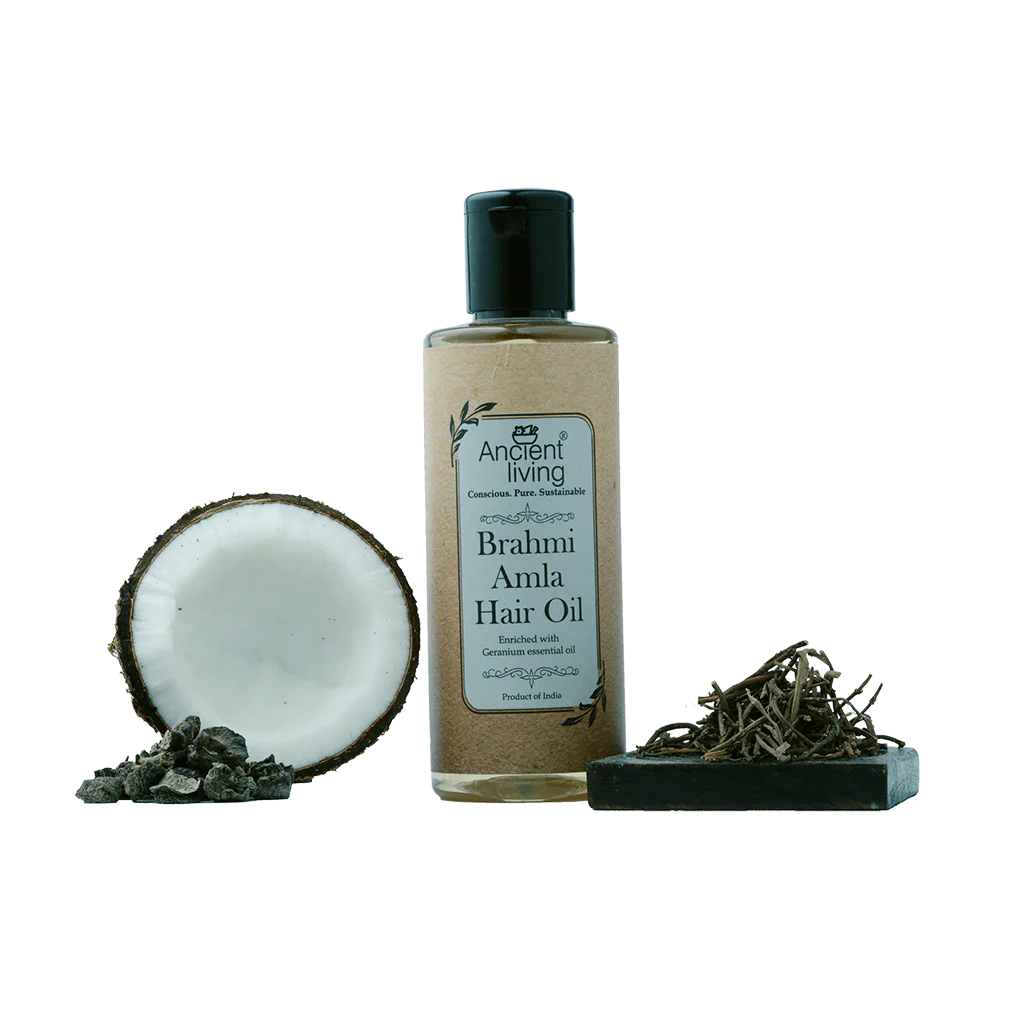 Ancient Living Brahmi & Amla  Hair Oil - 50 ml - Image 3