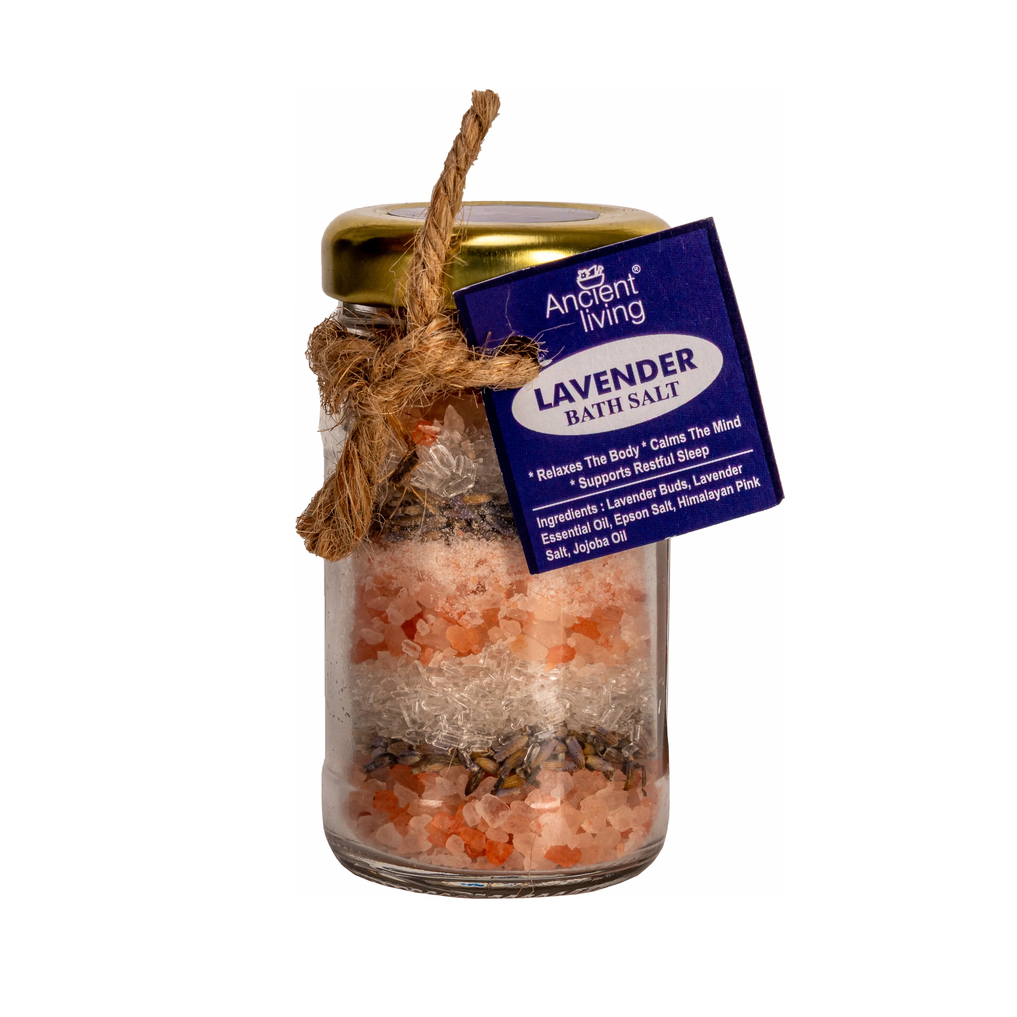 Ancient Living Lavender Bath Salt – Aromatic Mineral Soak for Relaxation & Skin Softening  set of 2-65gms - Image 4