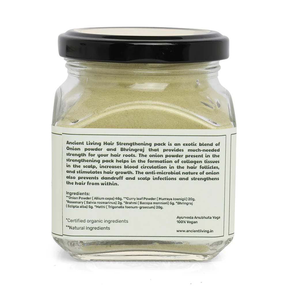 Ancient Living Hair Strengthing Pack Jar - 100GM - Image 4