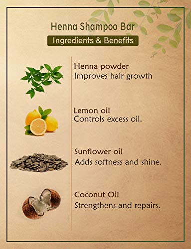 Ancient Living Henna Shampoo Bar - 100 gm - Image 4