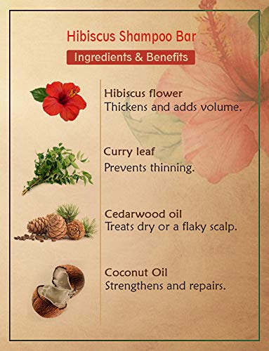 Ancient Living Hibiscus Shampoo Bar - 100 gm - Image 3