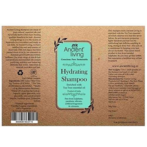 Ancient Living Hydrating Shampoo 200ml– Pure Herbal Care for Healthy, Nourished Hair 🌿✨ - Image 6