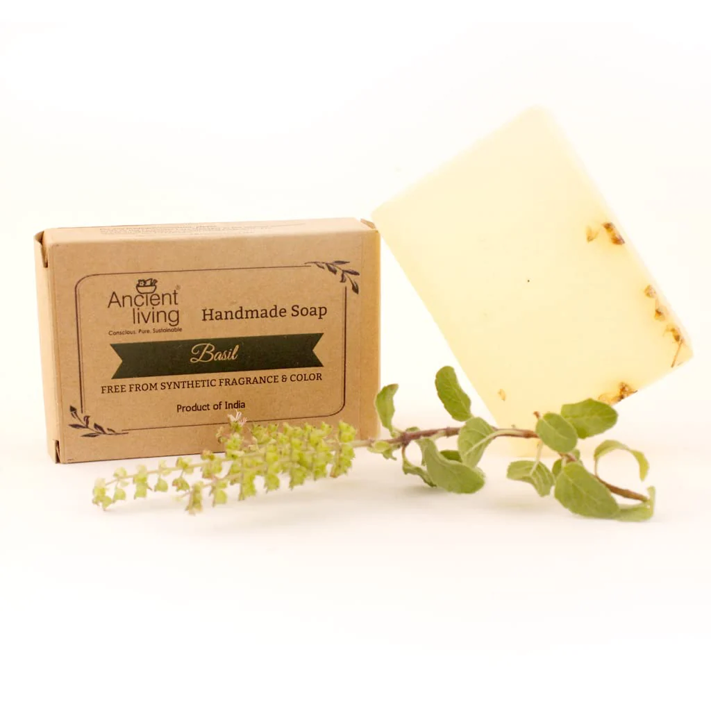 Ancient Living Basil Luxury Handmade Soap | with Organic Certified Ingredients | Glycerin Soap for Soft Skin | Chemical-Free Natural Soap - Image 9