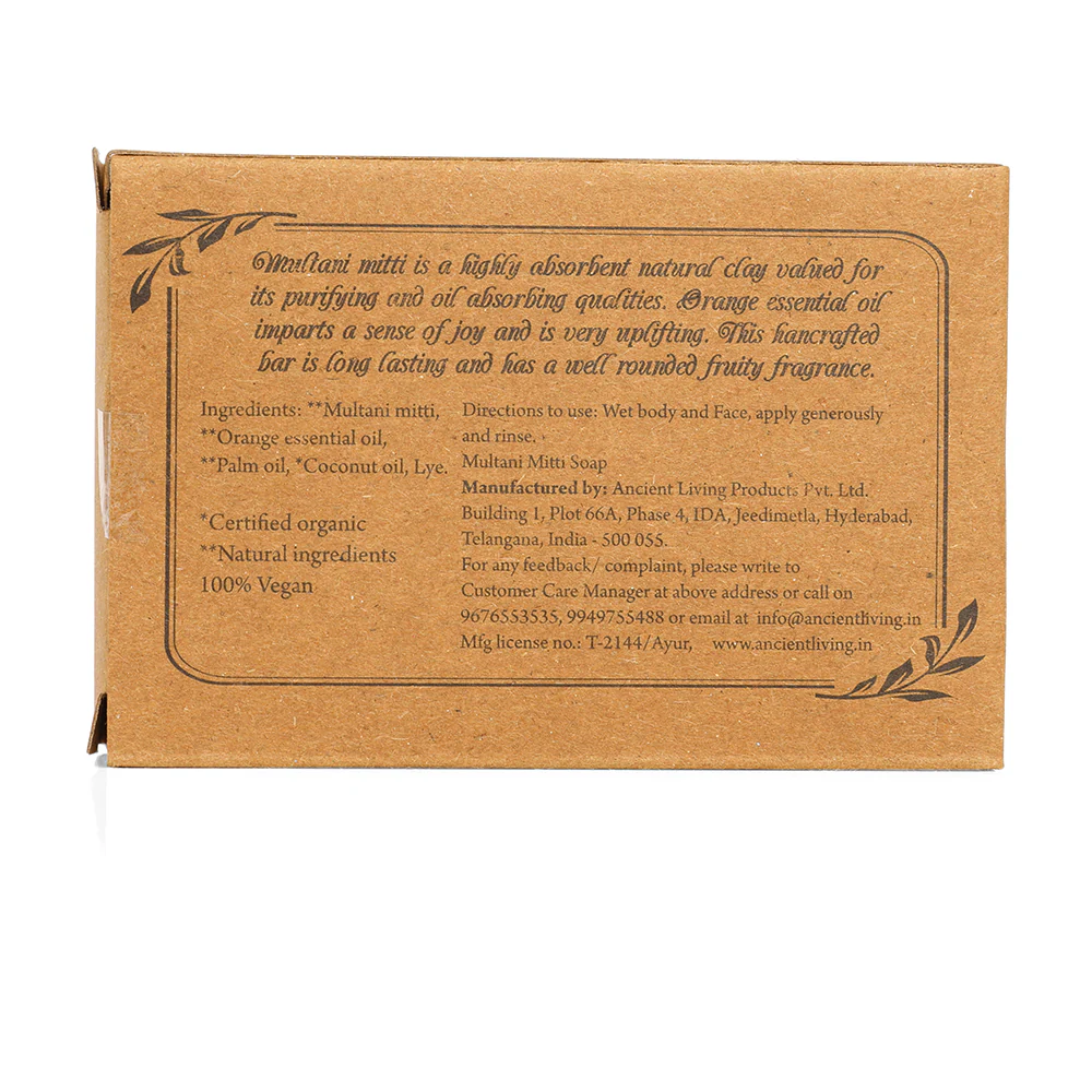 Ancient Living Multani Mitti Luxury Handmade Soap | with Organic Certified Ingredients  | Chemical-Free Soap for Tan Removal - Image 5