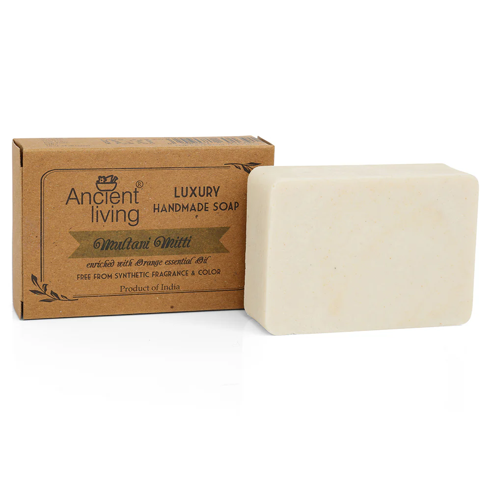 Ancient Living Multani Mitti Luxury Handmade Soap | with Organic Certified Ingredients  | Chemical-Free Soap for Tan Removal - Image 9
