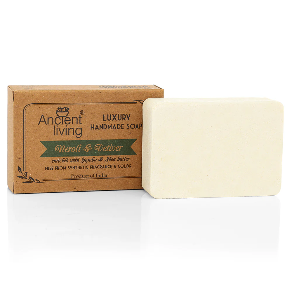 Ancient Living Neroli & Vetiver Luxury Handmade Soap | with Organic Certified Ingredients | Moisturizing Soap | Chemical-Free Natural Soap - Image 3