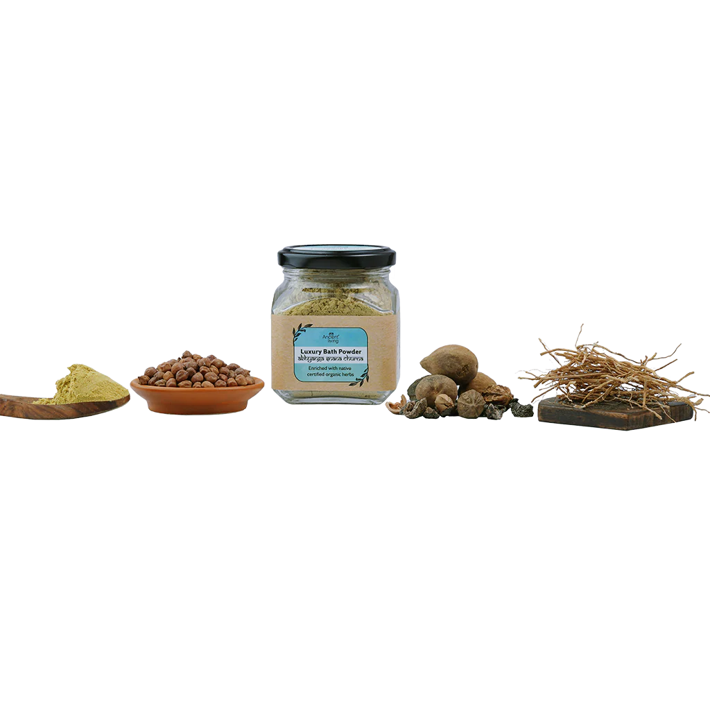 Ancient Living Organic Luxury Bath Powder Jar - 100 gm - Image 4