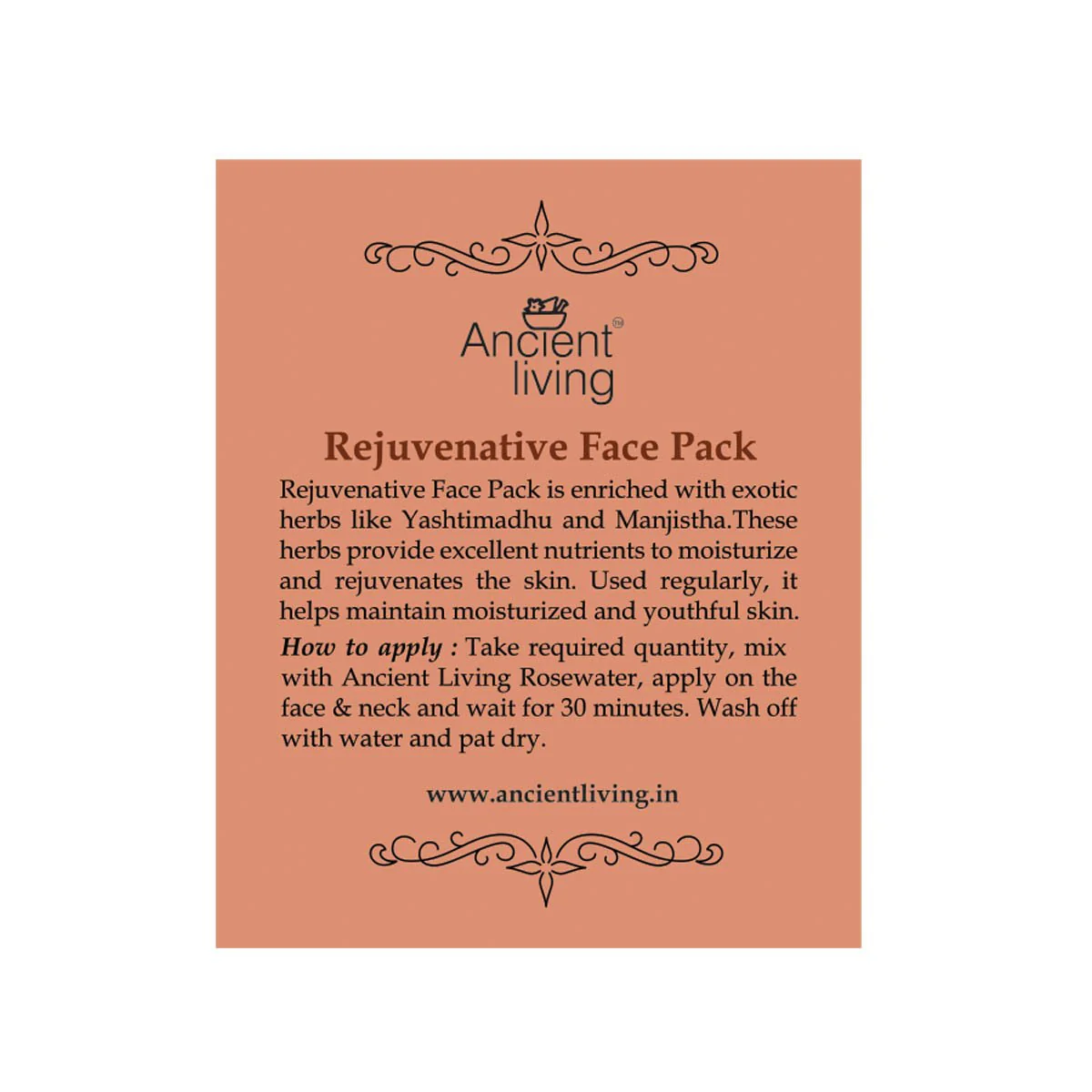 Ancient Living Organic Rejuvenative Face Pack - 20 gm - Image 3