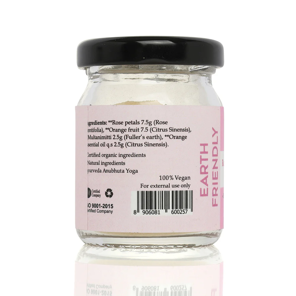 Ancient Living Organic Rose & Orange Face Pack - 20 gm - Image 7