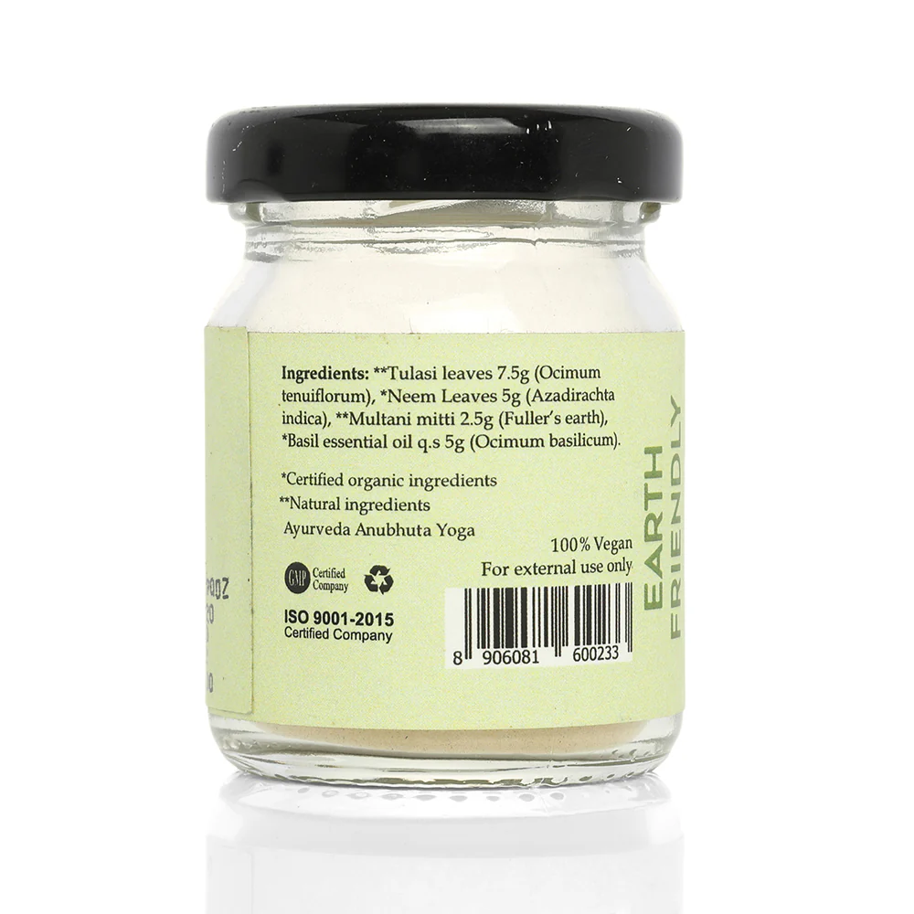 Ancient Living Organic Tulasi &Neem Face Pack - 20 gm - Image 8