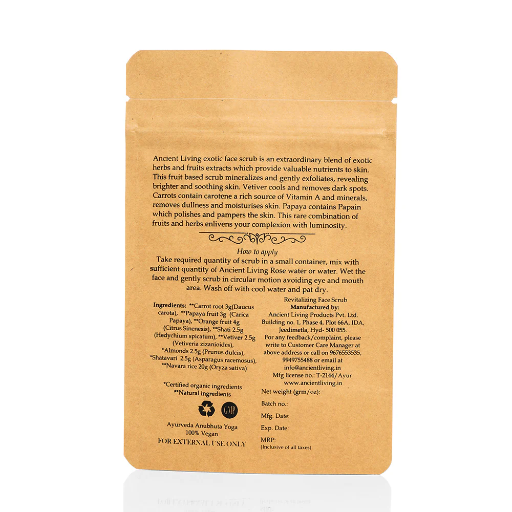 Ancient Living Revitalizing Face Scrub - 40 gm - Image 4