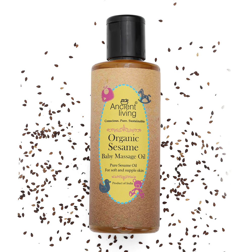 Ancient Living Sesame Baby Massage Oil - 200 ml - Image 3