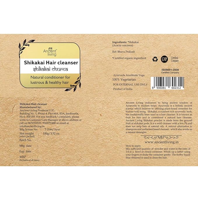 Ancient Living Shikakai Hair Cleanser - Jar - 100 gm - Image 4