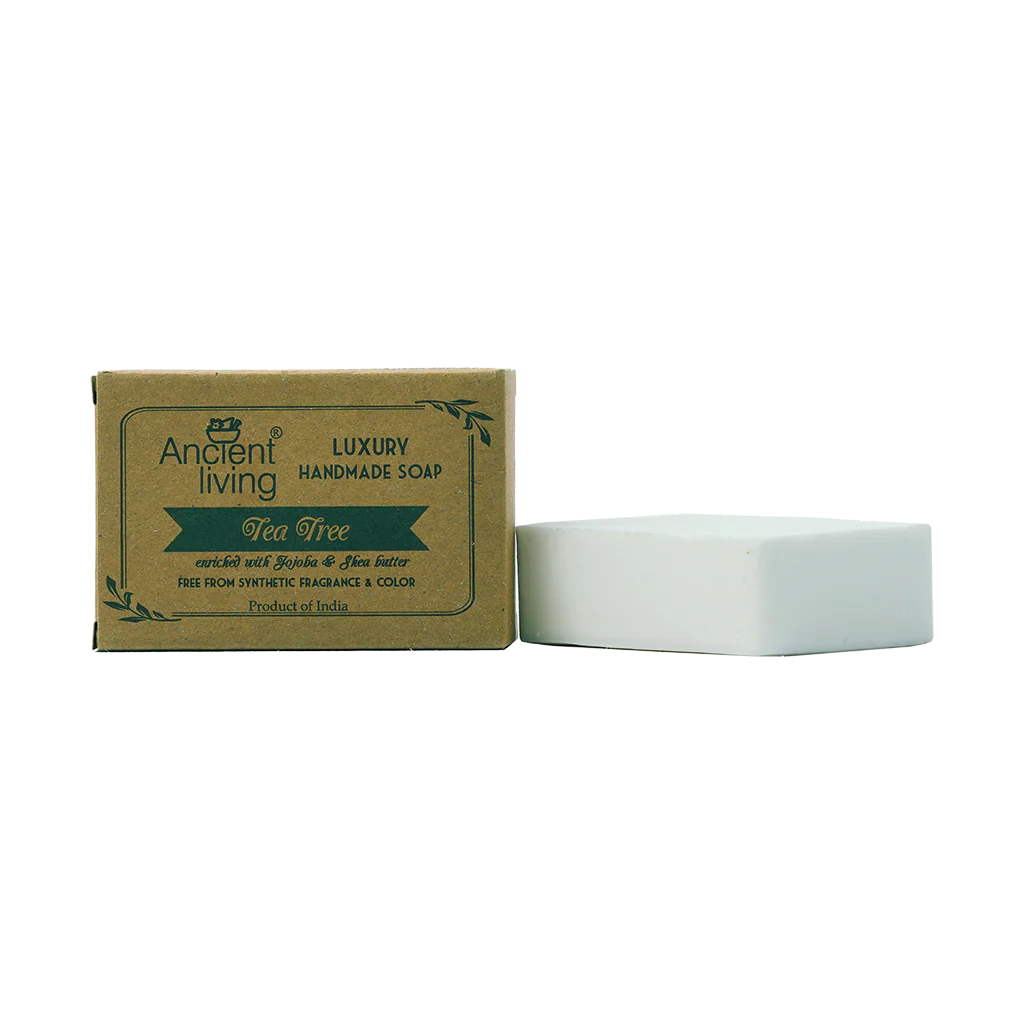 Ancient Living Tea tree Luxury Handmade Soap | with Organic Certified Ingredients | Natural Soap for Acne-Prone Skin | Ayurvedic Soap - Image 6